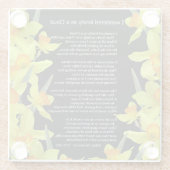 IK HEB LANGZAAM GEWANDERD ALS EEN CLOUD GLAZEN ONDERZETTER (Achterkant)