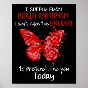 Ik heb last van hersenbewustmaking Butterfly B Poster