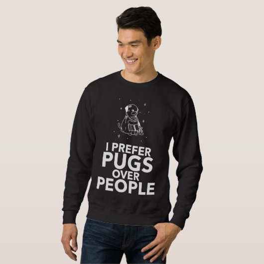 Ik heb liever Pugs dan mensen Classic T-Shirt 457 (Voorkant volledig)