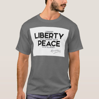 Ik heb liever vrijheid met gevaar, jeanjacques rou t-shirt