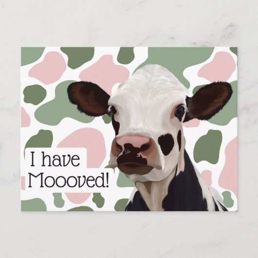 Ik heb lol en grappige aankondiging verplaatst briefkaart (Voorkant)