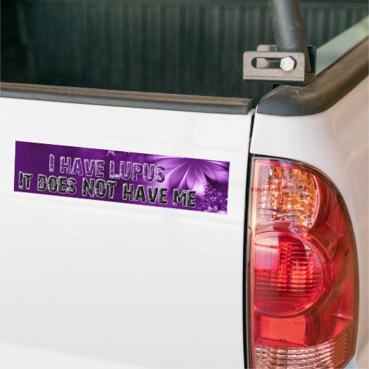 Ik heb LUPUS... Het heeft NIET mij- Bumpersticker (Op Truck)