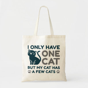 Ik heb maar één kat tote bag