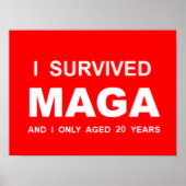 Ik heb MAGA overleefd Poster (Voorkant)