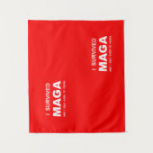 Ik heb MAGA overleefd Wandkleed (Voorkant)