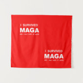 Ik heb MAGA overleefd Wandkleed (Voorkant (horizontaal))