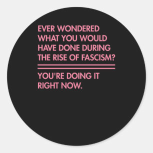 Ik heb me altijd afgevraagd wat je zou hebben geda ronde sticker