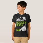 Ik heb me begeven dat ik grass Funny Lawnmower Lan T-shirt (Voorkant volledig)