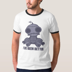 Ik Heb Me Schoner Verdrietige Robot Cartoon T-shirt