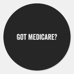Ik heb Medicare verzekeringsmakelaar en verzekerin Ronde Sticker