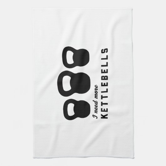 Ik heb meer Kettlebells nodig Theedoek (Verticaal)
