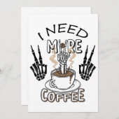 Ik heb meer koffie nodig shirt Aesthetic kleding K Kaart (Voorkant / Achterkant)