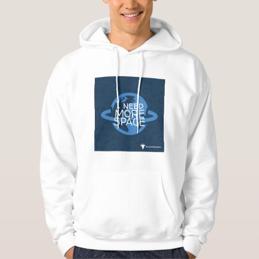 'Ik heb meer ruimte nodig' Hoodie (Voorkant)