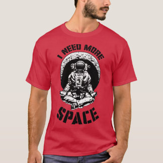 Ik heb meer ruimte nodig Yoga Astronaut Funny Retr T-shirt