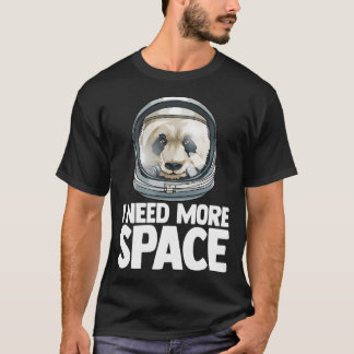 Ik heb meer ruimtevaartastronaut Panda Outserspace T-shirt