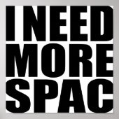 Ik heb meer spc nodig | Funny Typography Poster (Voorkant)