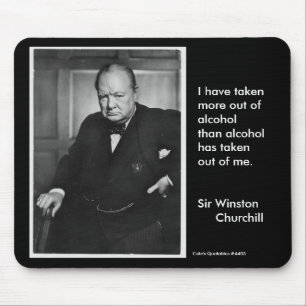 Ik heb meer uit alcohol gehaald ... muismat