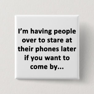 Ik heb mensen over vierkante button 5,1 cm