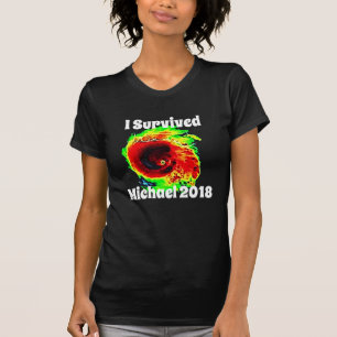 "Ik heb Michael 2018 overleven" en orkaan Radar T-shirt