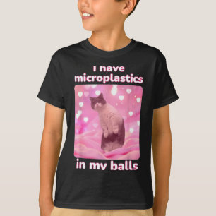 Ik Heb Microplastics In Mijn Roze Kat Meme Dank Me T-shirt