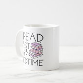 Ik heb mijn bedtijd gelezen koffiemok (Voorkant links)