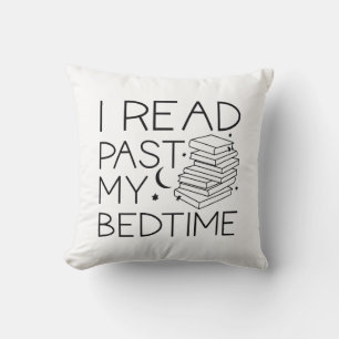 Ik heb mijn bedtijd gelezen kussen