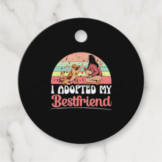 Ik heb mijn beste vriend Animal Rights Hondenreddi Bedankjes Labels
