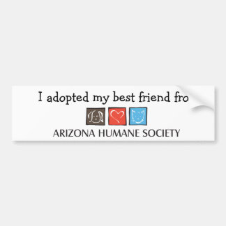 Ik heb mijn beste vriend Bumpersticker aangenomen