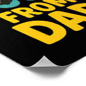 Ik heb mijn coolheid van papa – Grappig kinder T-s Poster (Hoek)