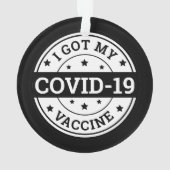 Ik heb mijn Covid-19-vaccinatie gehad Ornament (achterkant)