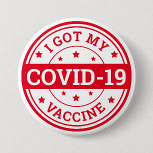 Ik heb mijn Covid-19-vaccinatie gehad Ronde Button 7,6 Cm