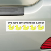Ik heb mijn eenden in een Bumpersticker. Bumpersticker (Op auto)