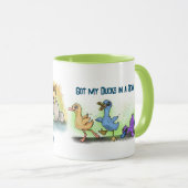 Ik heb mijn eenden in een rij. ~mok Mok (Voorkant rechts)