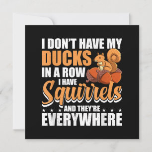 Ik heb mijn eenden niet op een rij, ik heb eekhoor save the date