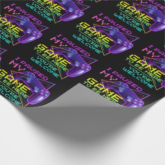 IK HEB MIJN GAME GESPECIALISEERD OM HIER TE ZIJN. CADEAUPAPIER (Hoek)