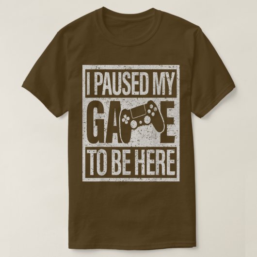 Ik heb mijn gameconsole Gaming Funny onderbroken T-shirt (Design voorkant)