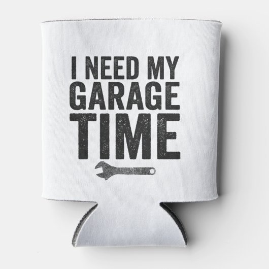 Ik heb mijn Garage-tijd nodig Funny Car Enthusiast Blikjeskoeler (Voorkant)