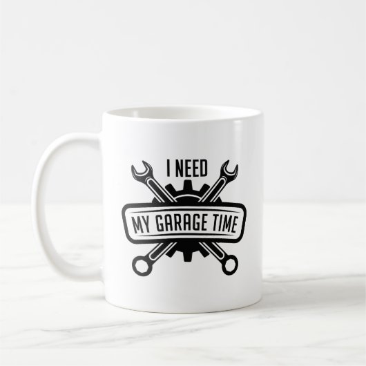 Ik heb mijn garage tijd nodig koffiemok (Links)