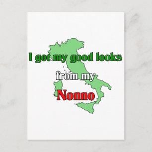 Ik heb mijn goede uiterlijk van mijn nonno briefkaart