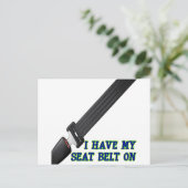 Ik heb mijn gordel op briefkaart (Staand voorkant)