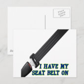 Ik heb mijn gordel op briefkaart (Voorkant / Achterkant)