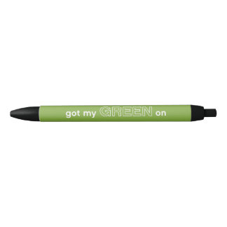 Ik heb mijn GREEN op de pen. Blauwe Inkt Pen