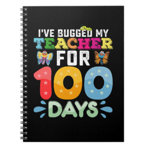 Ik heb mijn leraar 100 dagen schoolinsecten bezorg notitieboek