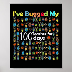 Ik heb mijn leraar afgeluisterd voor 100 dagen sch poster