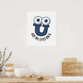Ik heb mijn ogen op U Funny Alphabet Pun Poster (Keuken)