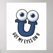 Ik heb mijn ogen op U Funny Alphabet Pun Poster (Voorkant)