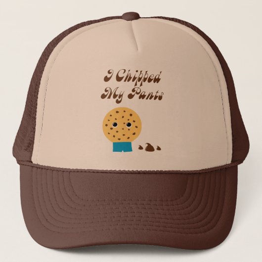 Ik heb mijn pants Chocolate Chip Cookie geprikt Trucker Pet (Voorkant)