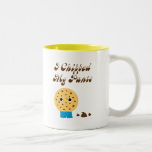 Ik heb mijn pants Chocolate Chip Cookie geprikt Tweekleurige Koffiemok