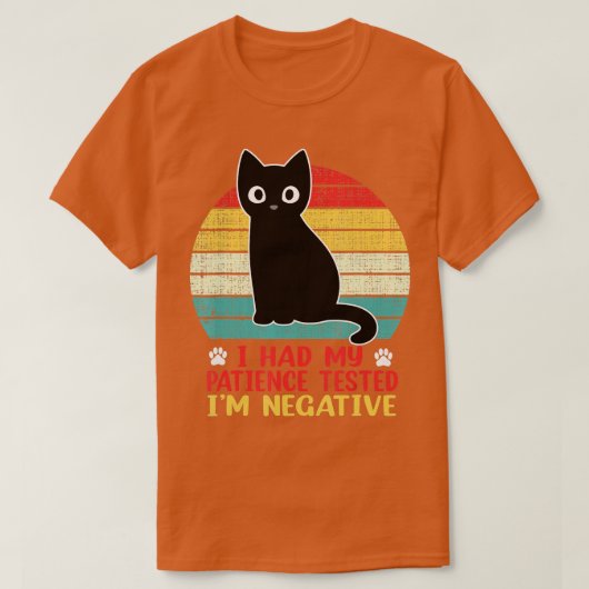 Ik heb mijn patiënt laten testen dat ik een negati t-shirt (Design voorkant)