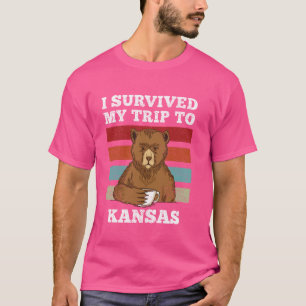 Ik heb mijn reis naar Kansas overleefd Vintage Tir T-shirt